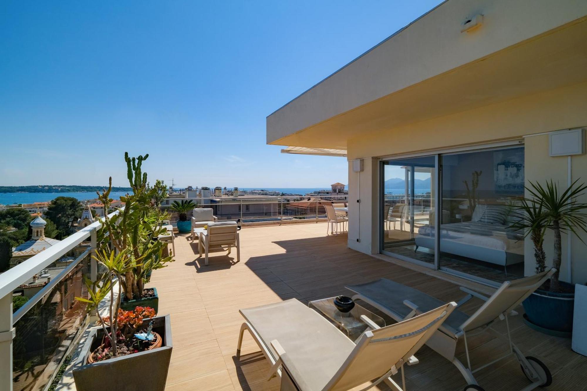 Villa Sur Le Toit - Vue Mer Exceptionnelle 칸느 외부 사진