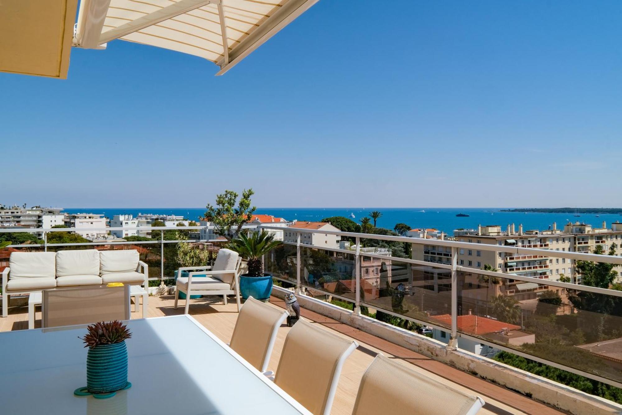 Villa Sur Le Toit - Vue Mer Exceptionnelle 칸느 외부 사진