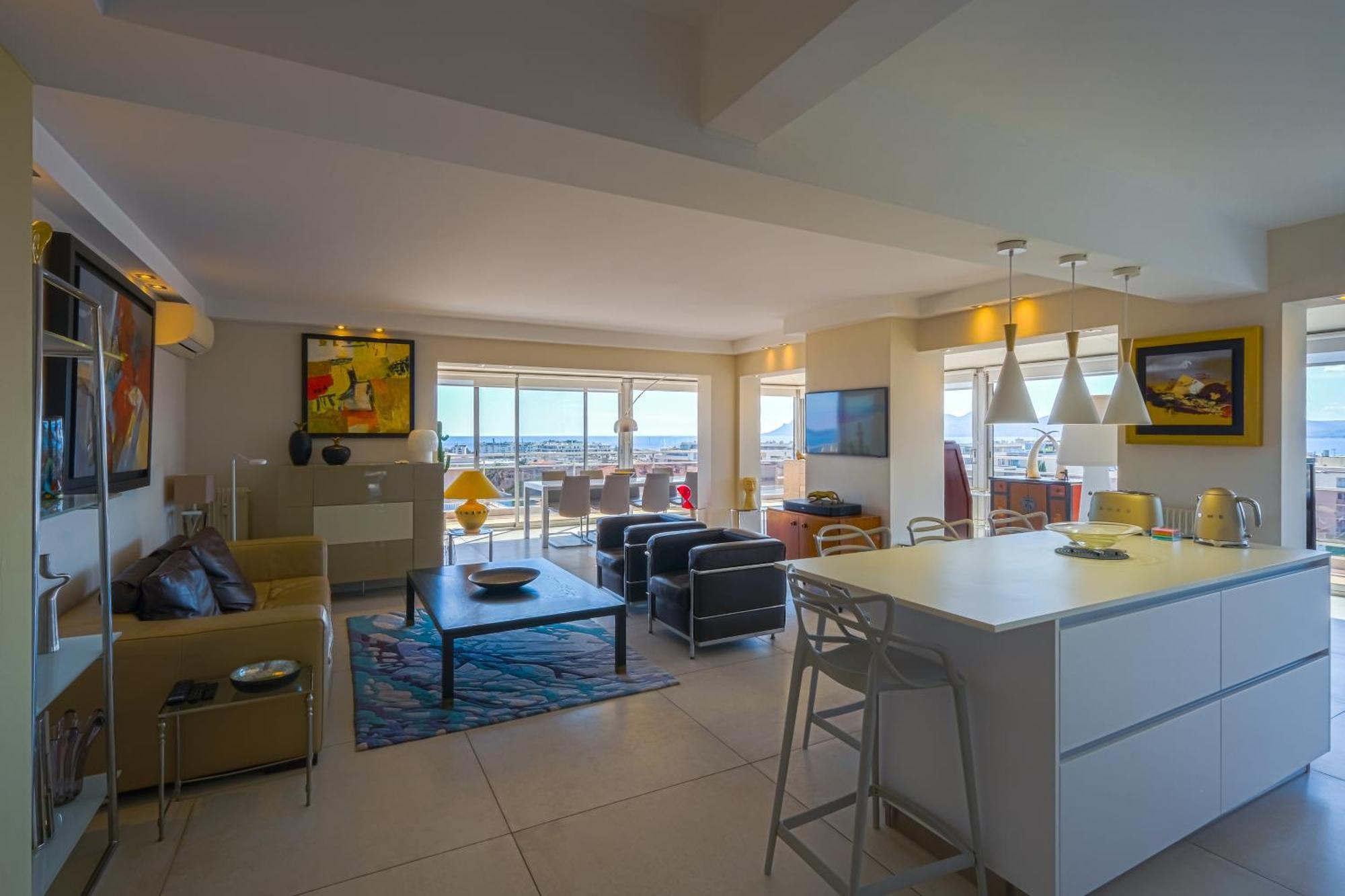 Villa Sur Le Toit - Vue Mer Exceptionnelle 칸느 외부 사진